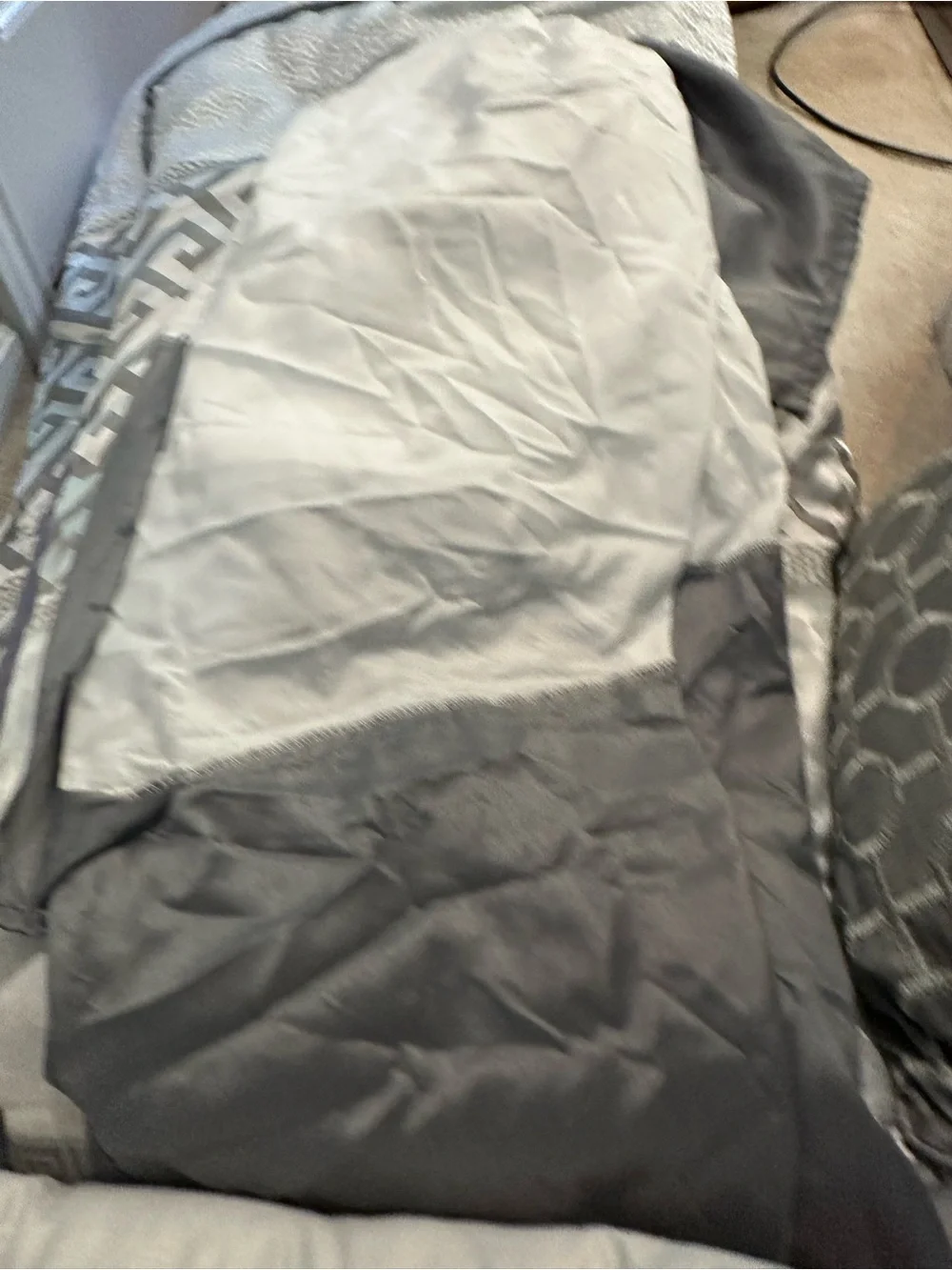 Full Size Gray Madison Park comforter Set Bed
